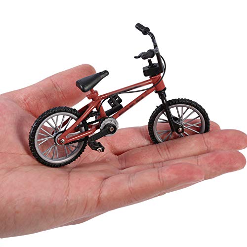BOVER BEAUTY 1 Pc Finger Mountain Bike Funcional Minuete Mountain Sport Bike Tech Deck Miniature Metal Game para Niños Niños (Rojo)