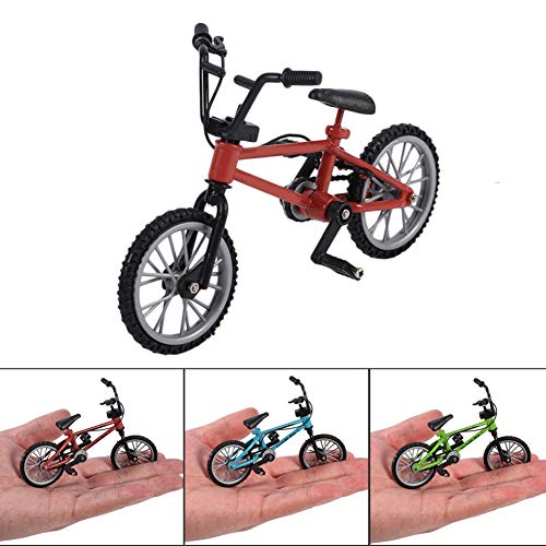 BOVER BEAUTY 1 Pc Finger Mountain Bike Funcional Minuete Mountain Sport Bike Tech Deck Miniature Metal Game para Niños Niños (Rojo)