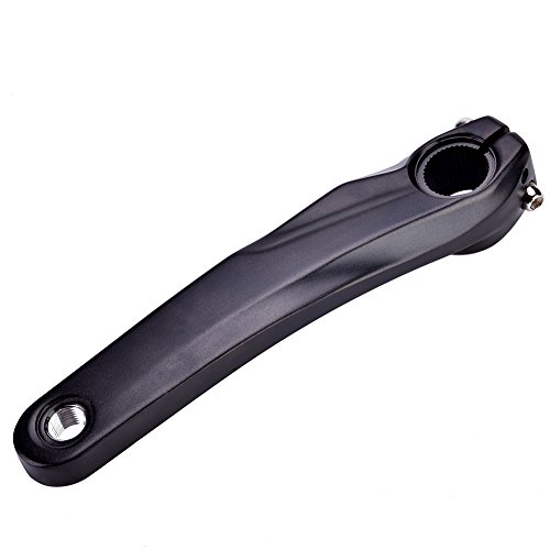 Brazo de biela de Bicicleta, Bicicleta de Carretera Bicicleta de biela Izquierda Brazo de aleación de Aluminio 170 mm Apto reemplazo para Juego de bielas Shimano 590610 SLX XT(Negro)