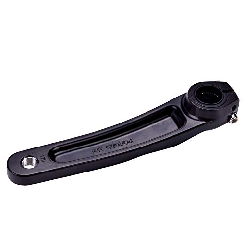 Brazo de biela de Bicicleta, Bicicleta de Carretera Bicicleta de biela Izquierda Brazo de aleación de Aluminio 170 mm Apto reemplazo para Juego de bielas Shimano 590610 SLX XT(Negro)