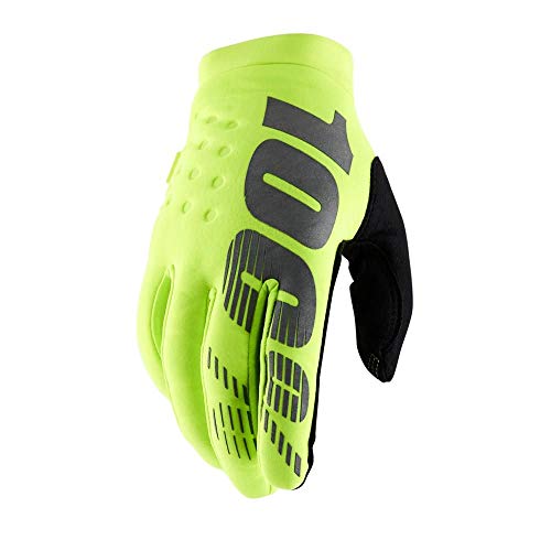 Brisker 100% Glove Fluo Yellow MD