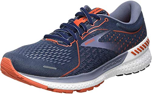 Brooks Adrenaline GTS 21, Zapatillas para Correr Hombre, Azul Rojo, 44.5 EU