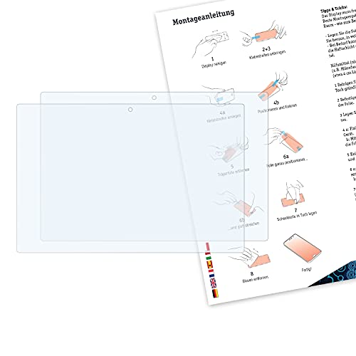 Bruni Película Protectora Compatible con Onda oBook 20 Plus Protector Película, Claro Lámina Protectora (2X)