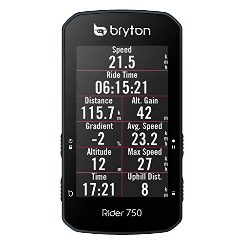 Bryton 750 t GPS, Adultos Unisex, Negro, pequeño