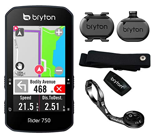 Bryton 750 t GPS, Adultos Unisex, Negro, pequeño