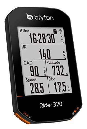 Bryton Rider 320 E Ciclocomputador, Unisex Adulto, Negro