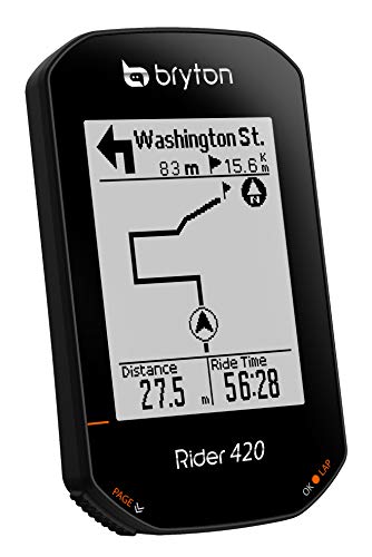 Bryton Rider 420 E Ciclocomputador GPS, Sin género, Negro, Talla Única