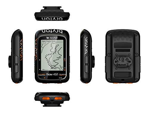 Bryton Rider 450E GPS Ciclismo, Adultos Unisex, Negro, 2.3"