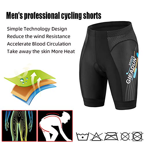 BRZSACR Culottes Ciclismo Hombre con Gel Acolchado Pantalones Cortos Ciclismo, Ciclismo Pantalones para MTB Deportes al Aire Libre