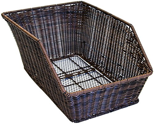Büchel Bicicleta de Cesta ratán, marrón, One Size