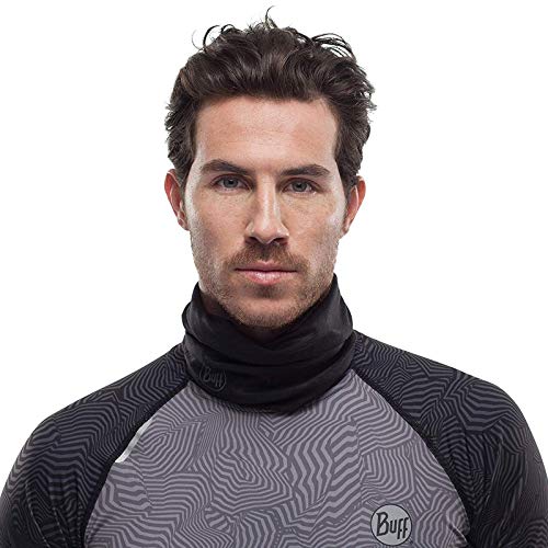 Buff Solid Braga de Cuello Coolnet, Unisex Adulto, Black, Talla única