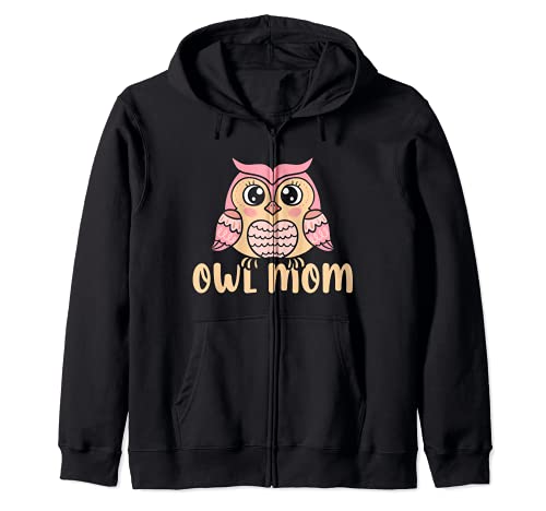 Búho Mamá Genial Búho Madre Lindo Pájaro Amante Mamá Sudadera con Capucha