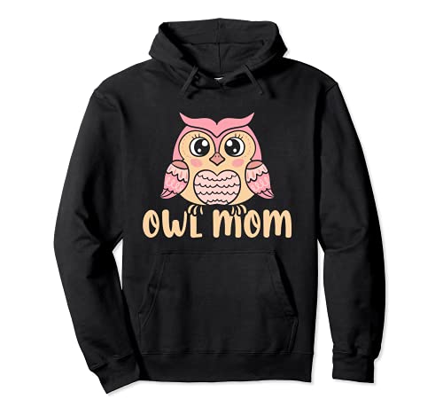 Búho Mamá Genial Búho Madre Lindo Pájaro Amante Mamá Sudadera con Capucha