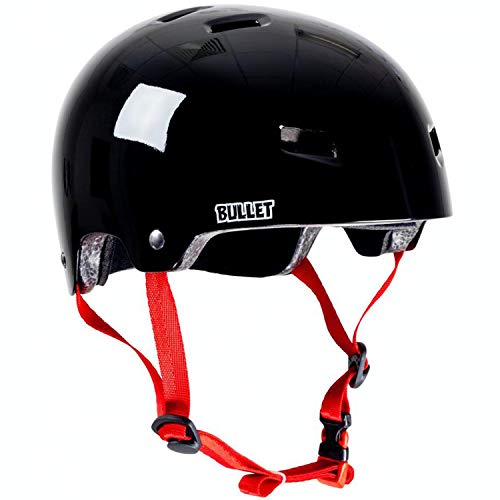 Bullet Eyeball Youth 49-54cm Casco, Adultos Unisex, Gloss Black (Negro), Talla Única