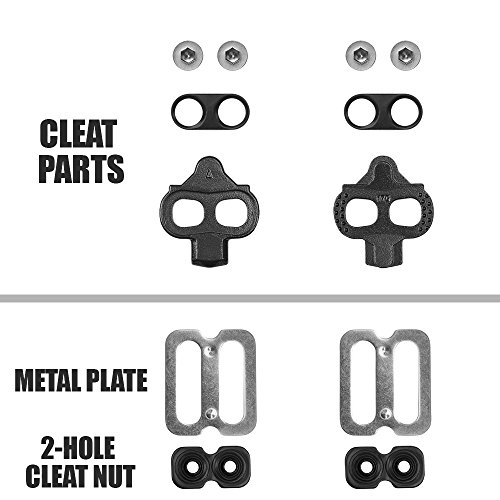 BV Bicicletas Calas para Shimano SPD- Spinning, Ciclismo de Montaña Set de Calas.