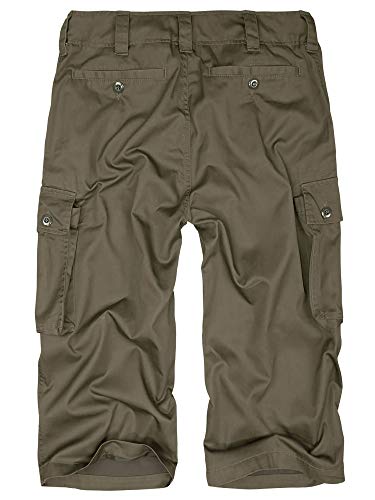 bw-online-shop Airforce - Pantalones cortos cargo 3/4 para hombre, estilo vintage Pantalones 3/4 de color verde oliva. XXL