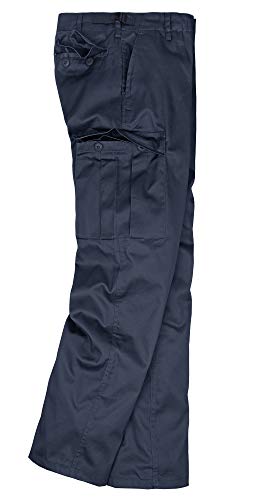 bw-online-shop Pantalones cargo para hombre, diseño militar azul marino 6XL