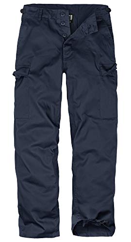 bw-online-shop Pantalones cargo para hombre, diseño militar azul marino 6XL