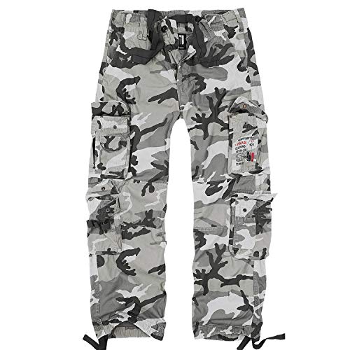 bw-online-shop Squad Vintage - Pantalones cargo para hombre Urban. 34W x 34L