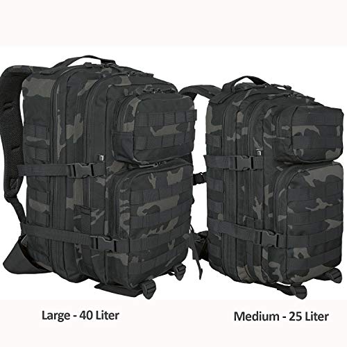 bw-online-shop US Cooper Assault - Mochila, Unisex, BW9513, Darkcamo, Medium - 25 Liter