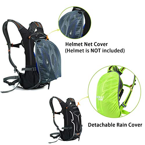 BWBIKE Mochila de Bicicleta Mochila de Ciclismo, 18L Mochila de Bicicleta de Bicicleta a Prueba de Agua con Cubierta de Lluvia, Mochila Deportiva para Montar en Bicicleta