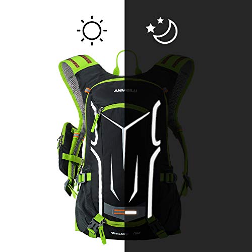 BWBIKE Mochila de Bicicleta Mochila de Ciclismo, 18L Mochila de Bicicleta de Bicicleta a Prueba de Agua con Cubierta de Lluvia, Mochila Deportiva para Montar en Bicicleta