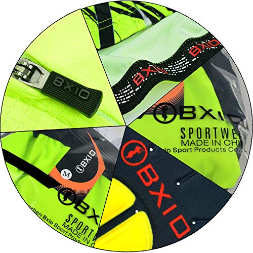 BXIO Invierno Polar de Lana Jersey de Ciclismo, Ropa de otoño de la Bicicleta Fluo Amarillo Cremallera Completa Ropa de Ciclismo MTB Road Bike Wear 183 (Winter Type(Long Sleeve and Bib Pants), M)