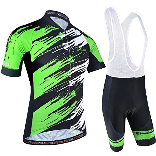 BXIO para Hombre de la Ropa de Ciclo de la Manga de Lycra de la Banda de Color Mulit Grande