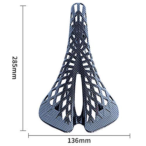 BXU-BG Cojín de Bicicletas Ciclismo BTM Cojín de Fibra de Carbono de una Silla Amortiguador de la Forma del Web de araña del Amortiguador Equipamiento Bicicletas Negro