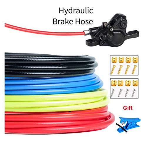 Cable De Freno De Bicicleta Bicicleta de montaña Discos hidráulicos Manguera de freno Tubo de aceite TUBO DE TUBO DE 5 MM MTB MTB Freno de bicicleta Conjunto de cables Conector de kits Cable De Freno