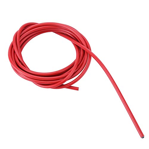 Cable de Freno de Bicicleta de 3 m Alambres de Bicicleta de Acero y Caucho y PVC duraderos para Bicicletas MTB de Carretera Reemplazo Kit de Accesorios(Rojo)