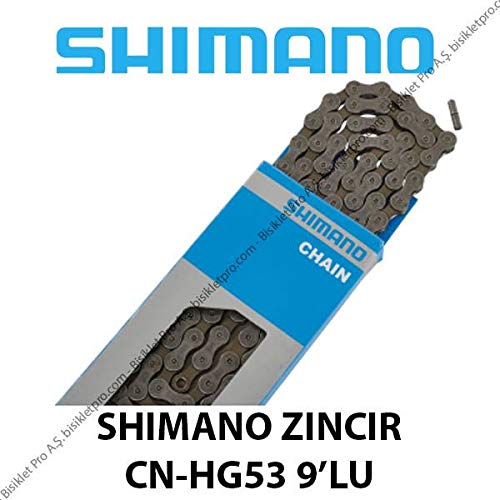 Cadena de bicicletas Shimano E-CNHG53C116I CN-HG53 de 9 velocidades, 116 enlaces
