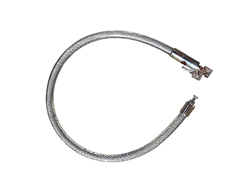 Cadena de cable con candado de acero resistente antirrobo para bicicleta, moto, scooter, scooter, cadena con cable con llave de seguridad para bicicleta, 2 llaves de 15 mm x 80 cm