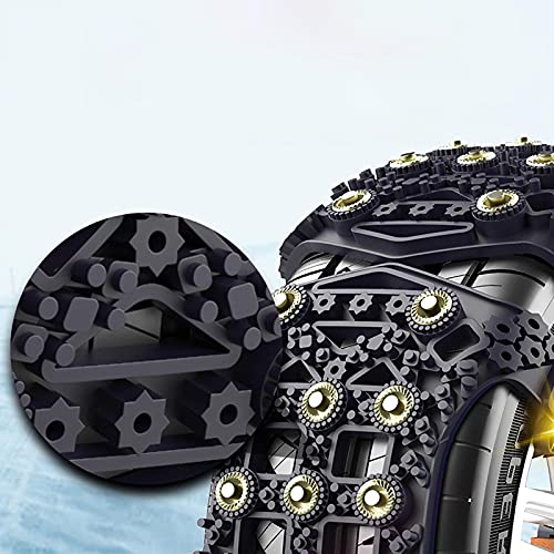Cadena De Nieve para Coche, Cadenas De Neumáticos Antideslizantes Universales Neumático De Nieve para Automóviles/Camiones/SUV, Se Adapta A 165-275 Mm / 6.4"-10.9" De Ancho De Llanta