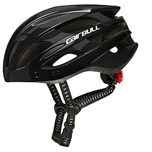 Cairbull Casco, Unisex Adulto Casco de Ciclismo Equipado con luz LED/Visera/Gafas de Sol