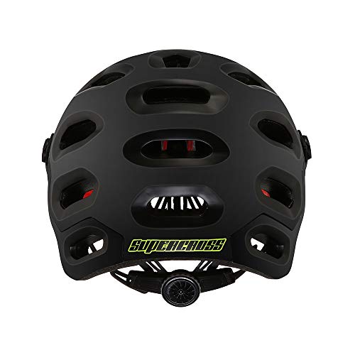 Cairbull Supercross Super Lightweight Bike Helmets 54-58cm Bicycle Helmet Casco de Ciclismo de montaña Black Orange (Negro Mate, S/M)