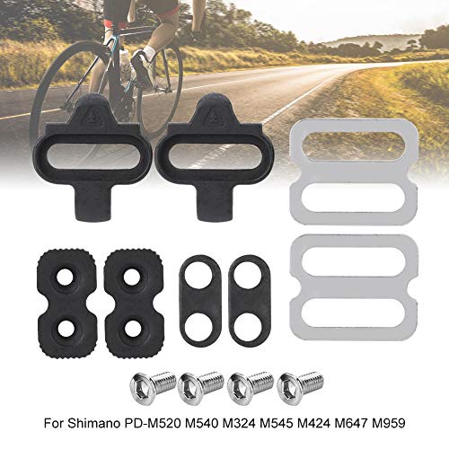 Calas SPD,Juego de Calas de Tacos de Bicicleta de Montaña Cleat Set,Cala de Pedales de Bicicleta Cleat Set, Bike Pedal Cleat Set MTB SPD de Ciclismo Accesorios Bicicleta Tacos Set para SPD Pedales