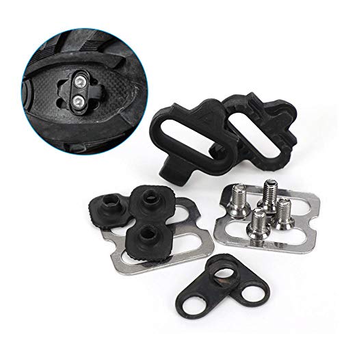 Calas SPD,Juego de Calas de Tacos de Bicicleta de Montaña Cleat Set,Cala de Pedales de Bicicleta Cleat Set, Bike Pedal Cleat Set MTB SPD de Ciclismo Accesorios Bicicleta Tacos Set para SPD Pedales