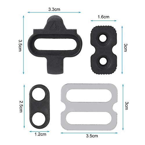 Calas SPD,Juego de Calas de Tacos de Bicicleta de Montaña Cleat Set,Cala de Pedales de Bicicleta Cleat Set, Bike Pedal Cleat Set MTB SPD de Ciclismo Accesorios Bicicleta Tacos Set para SPD Pedales