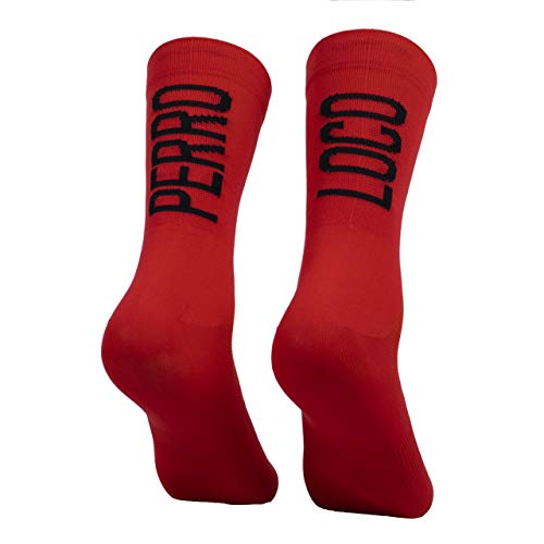 Calcetines Ciclismo Ultra Finos Compresivos Verano Transpirables Antibacterianos Compresión. Diseñados en Murcia. Fabricados en España. Ultralight. (Rojo, 43-45)