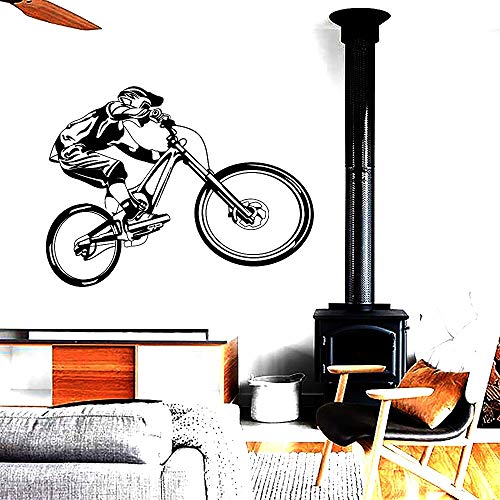 Calcomanía de vinilo para pared, bicicleta de montaña, deportes extremos, bicicleta, Motocross, pegatina de pared, garaje moderno, decoración para el dormitorio del hogar, 4324 A6 42x32cm