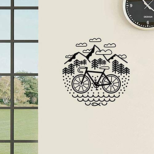 Calcomanías de bicicleta y hastial bicicleta grava bicicleta vinilo pegatinas de pared bicicleta al aire libre decoración de pared pegatinas de pared A1 40x40 cm