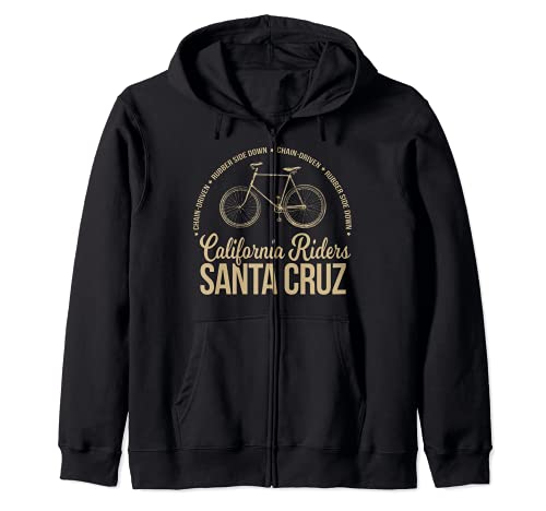 California Riders - Santa Cruz Bicicleta Ciclismo Sudadera con Capucha