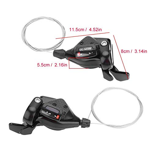 Cambios de Velocidad de Bicicleta 1 Par de Desviador de Cambio de 3x7 / 8/9 de Bicicleta Izquierda Derecha para Shimano(3 * 9 velocidades)