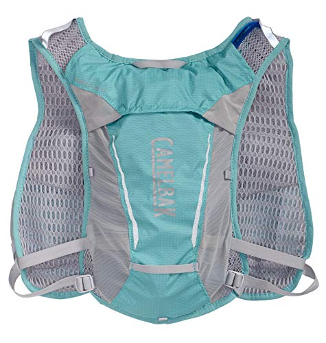 CamelBak Circuit Vest W'S 3½ l + Crux 1½ l Run HIDRATACIÓN, Adultos Unisex, Aqua Sea/Silver, 3,5 litros