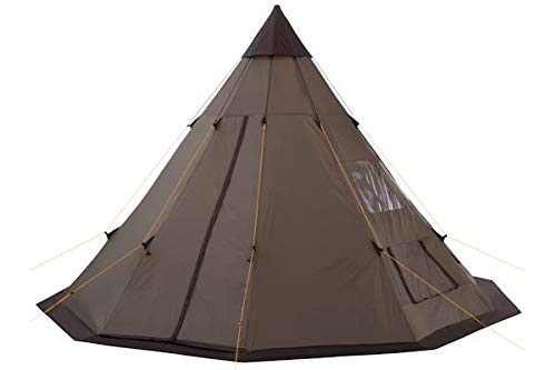 CampFeuer Tienda de Campaña Tipi para Adultos Spirit I 4 Personas I Columna de Agua de 3.000 mm I Ligera I Acampada y Senderismo