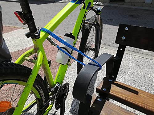Candado combinación 4 dígitos números – Cadena seguridad bicicleta – Exterior Antirrobo - Patinete eléctrico Puertas Ventanas Bicicletas Montaña Carretera Moto Jardín Rejas - Numérico 30 Cm
