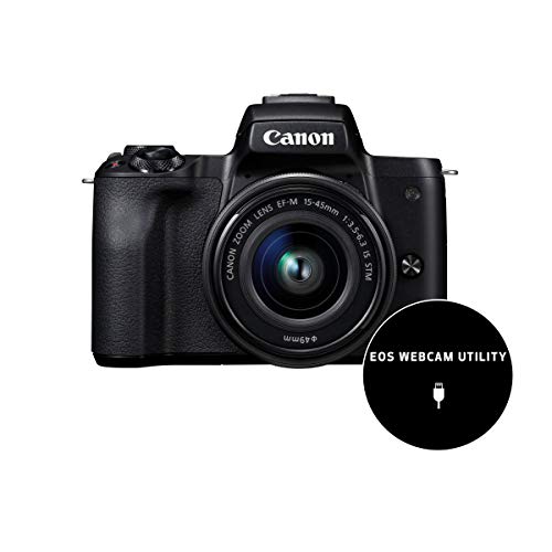 Canon EOS M50 Cuerpo Negro + 15-45 mm + 22 mm - Cámara reflex, 24.1 MP, 6000 x 4000 Pixeles, CMOS, 4K Ultra HD, Pantalla Táctil, Negro