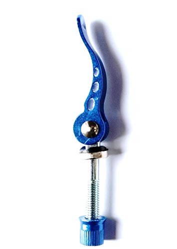 CarbonEnmy 2 unidades de cierre rápido para bicicleta, M8 x 55 mm (azul)