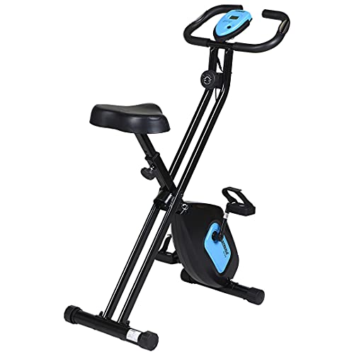 CARE FITNESS - Bicicleta estática plegable SV-316 - 7 funciones - Peso de inercia de 4 kg - Frenado magnético, Monitores de frecuencia cardíaca - Bicicleta de ciclismo de diseño y con buen rendimiento